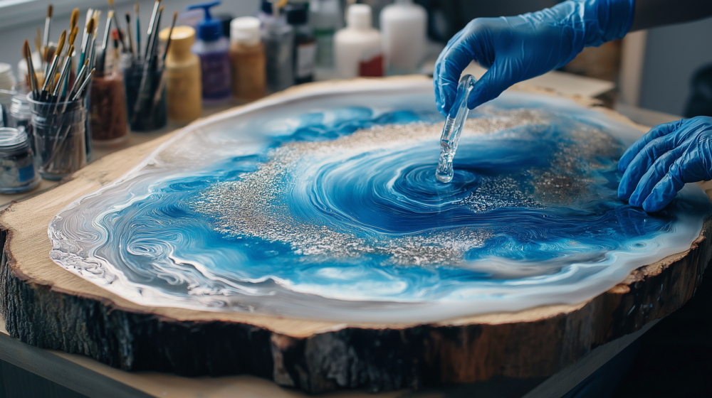 drippy art resin epoxy